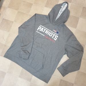 Hoodie PATRIOTS FOOTBALL Majestic Est.1976 Bangor PA USA Grey 2XL Mexico.